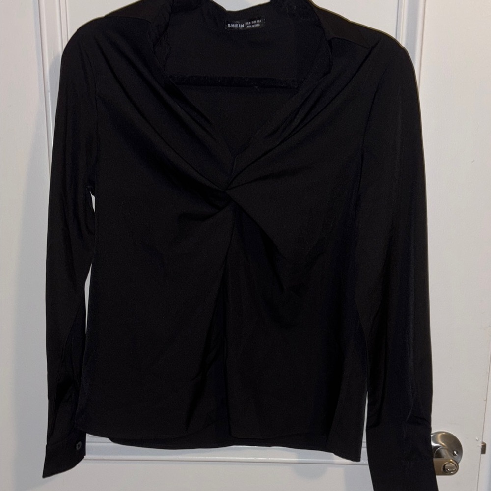 Elegant Black Women's Top